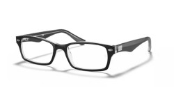 Ray-Ban RB 5206 - 2034 BLACK ON TRANSPARENT