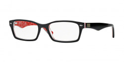 Ray-Ban RB 5206 2479 TOP BLACK ON TEXTURE RED