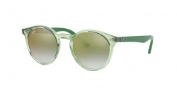 Ray-Ban RJ 9064 S Junior 7053W0  TRASPARENT GREEN green mirror red
