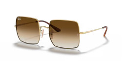 Ray-Ban RB 1971 SQUARE - 914751 GOLD light brown gradient