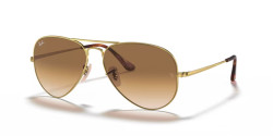 Ray-Ban RB 3689 AVIATOR METAL II - 914751 GOLD light brown gradient