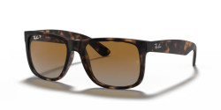 Ray-Ban RB 4165 JUSTIN - 865/T5 HAVANA polarized brown/grey