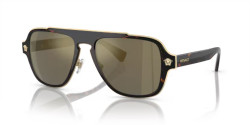 Versace VE 2199 MEDUSA CHARM - 12524T  DARK HAVANA dark grey mirror gold