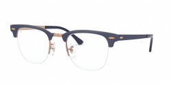 Ray-Ban RB 3716 VM CLUBMASTER METAL 3055  COPPER ON TOP MATTE DARK BLUE