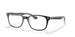 Ray-Ban RX 5375 - 2034  BLACK ON TRANSPARENT