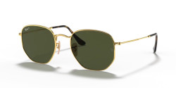 Ray-Ban RB 3548N HEXAGONAL - 001/58 GOLD polarized g-15 green