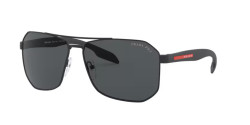 Prada PS 51 VS - DG05Z1  BLACK RUBBER polar grey