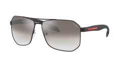 Prada PS 51 VS - 1BO5O0  MATTE BLACK gradient grey mirror silver