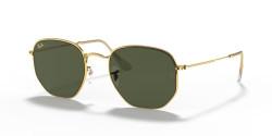 Ray-Ban RB 3548 HEXAGONAL - 919631 GOLD g-15 green