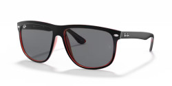 Ray-Ban RB 4147 BOYFRIEND - 617187 BLACK ON TRANSPARENT RED dark grey