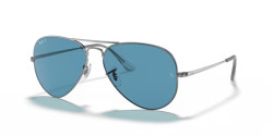 Ray-Ban RB 3689 AVIATOR METAL II - 004/S2  GUNMETAL polarized blue