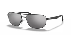 Ray-Ban RB 3528 - 006/82  BLACK polarized silver