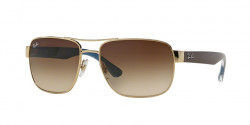 Ray-Ban RB 3530 001/13   GOLD brown gradient