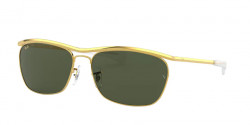 Ray-Ban RB 3619 OLYMPIAN II DELUXE 919631  LEGEND GOLD g-15 green