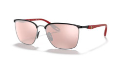 Ray-Ban RB 3673M - F060H2  BLACK ON SILVER polarized silver