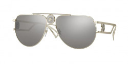 Versace VE 2225 - 12526G  PALE GOLD  light grey mirror silver 80