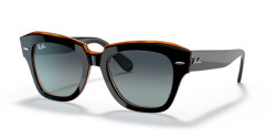 Ray-Ban RB 2186 STATE STREET - 132241 BLACK ON BROWN grey/blue gradient