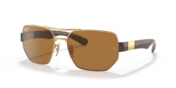 Ray-Ban RB 3672 - 001/83 GOLD polarized b-15 brown