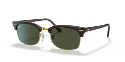 Ray-Ban RB 3916 CLUBMASTER SQUARE - 130431 TORTOISE g-15 green