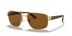 Ray-Ban RB 3663 - 001/57 GOLD polarized b-15 brown