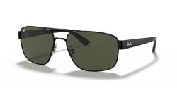 Ray-Ban RB 3663 - 002/31  BLACK g-15 green