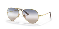 Ray-Ban RB 3689 AVIATOR METAL II - 001/GD GOLD blue/brown gradient