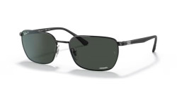 Ray-Ban RB 3684CH - 002/K8 BLACK polarized dark grey