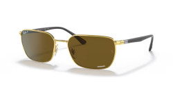 Ray-Ban RB 3684CH - 001/AN GOLD polarized brown