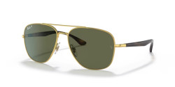 Ray-Ban RB 3683 - 001/58 GOLD polarized g-15 green