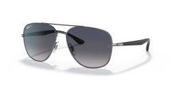 Ray-Ban RB 3683 - 004/78 GUNMETAL  polarized blue/grey