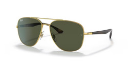 Ray-Ban RB 3683 - 001/31 GOLD g-15 green