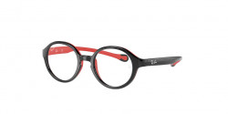 Ray-Ban Junior RY 9075 V - 3876  BLACK ON RUBBER RED