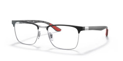 Ray-Ban RX 8421 - 2861  BLACK ON SILVER