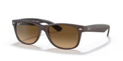 Ray-Ban RB 2132 NEW WAYFARER - 6608M2 TRANSPARENT BROWN brown polarized