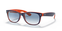 Ray-Ban RB 2132 NEW WAYFARER - 789/3F BLUE ON ORANGE light blue gradient