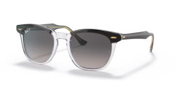 Ray-Ban RB 2298 HAWKEYE - 1294M3 BLACK ON TRANSPARENT polarized grey