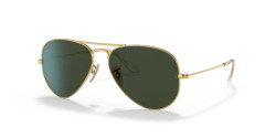 Ray-Ban RB 3025 AVIATOR LARGE METAL -  W3400 GOLD green classic g-15
