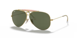 Ray-Ban RB 3138 SHOOTER - 001 GOLD g-15 green