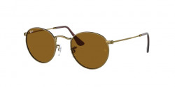 Ray-Ban RB 3447 ROUND METAL 922833 ANTIQUE GOLD brown