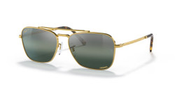 Ray-Ban RB 3636 NEW CARAVAN - 9196G6 GOLD polarized silver/blue