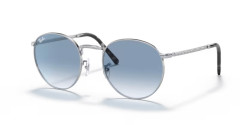 Ray-Ban RB 3637 NEW ROUND - 003/3F SILVER clear gradient blue