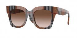 Burberry BE 4364 KITTY 396713 CHECK BROWN brown gradient