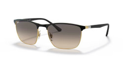 Ray-Ban RB 3686 -187/32 BLACK ON GOLD clear grey