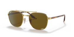 Ray-Ban RB 3688 - 001/AN GOLD polarized brown