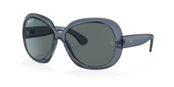 Ray-Ban RB 4098 JACKIE OHH II - 659281 TRANSPARENT BLUE polarized dark grey