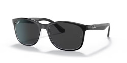 Ray-Ban RB 4374  - 603948 BLACK ON TRANSPARENT polar black