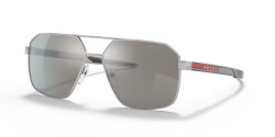 Prada PS 55 WS  - 1BC07F SILVER light grey mirror silver