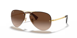 Ray-Ban RB 3449 - 001/13  GOLD brown gradient