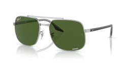 Ray-Ban RB 3699 - 003/P1 SILVER dark green polarized