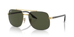 Ray-Ban RB 3699 - 900031 BLACK ON GOLD green